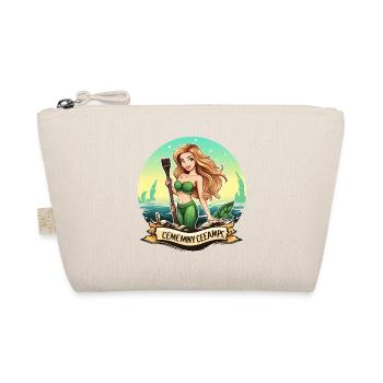 Green Mermaid Beach Painter - Organic Pouch - nature - Front