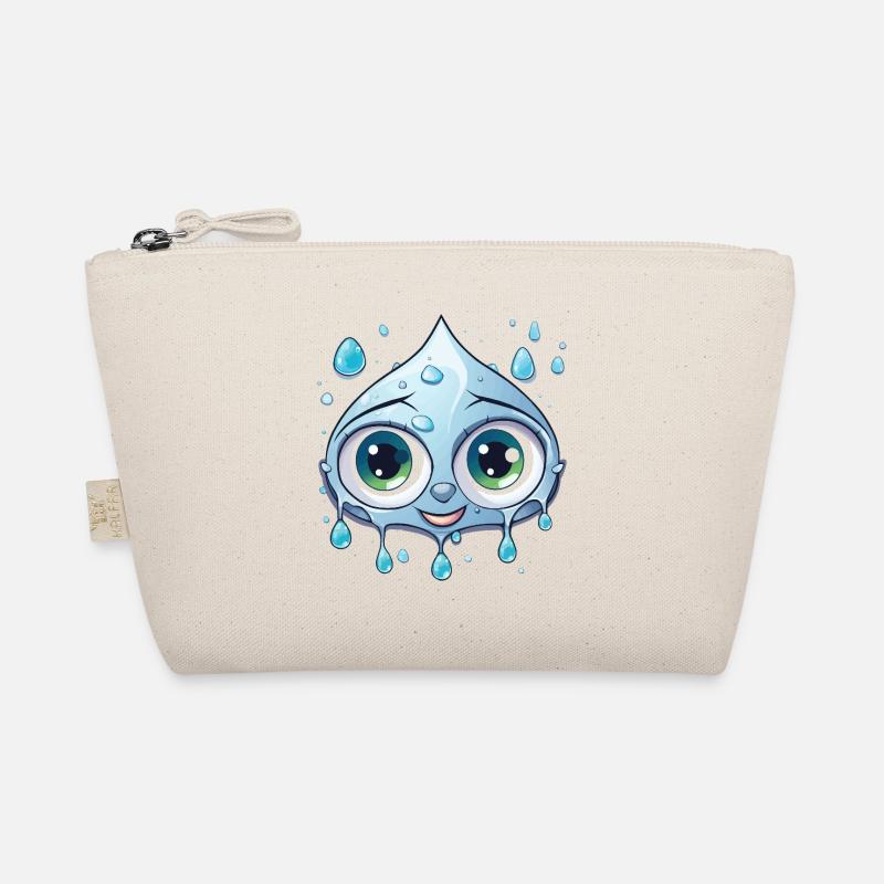 Kawaii Wassertropfen Motiv Bio-Täschchen