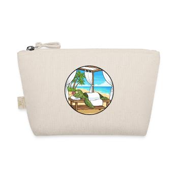 Beach Spa Turtle Animal Relaxing Art - Organic Pouch - nature - Front