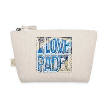 I LOVE PADEL, Padel Court, Gift Idea Shirt - Organic Pouch - nature - Front