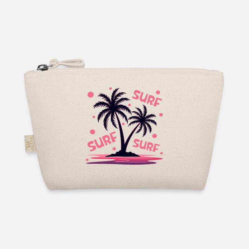 Surfing Palm Trees Organic Pouch