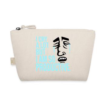 I Cry A Lot But I Am So Productive Lustig Emotion - Bio-Täschchen - Natur - Vorne