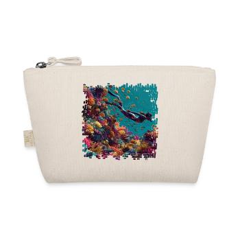 Coral reef diver blaze of color - Organic Pouch - nature - Front