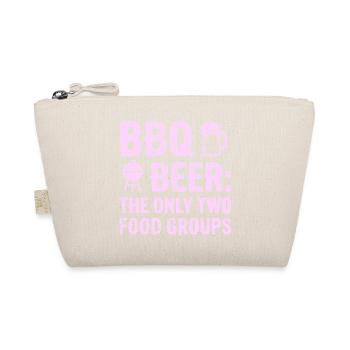 BBQ shirt, hoodie, gift idea for grill master - Organic Pouch - nature - Front