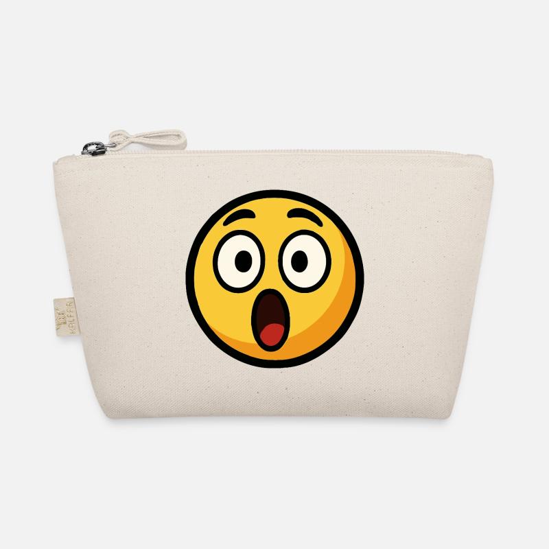 Scared Emoticon Pronounced Face Organic Pouch