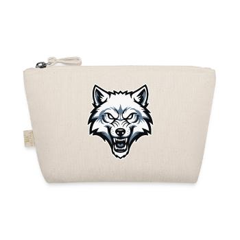 Wild Arctic White Wolf Maskottchen-Maskottchen-Logo - Bio-Täschchen - Natur - Vorne