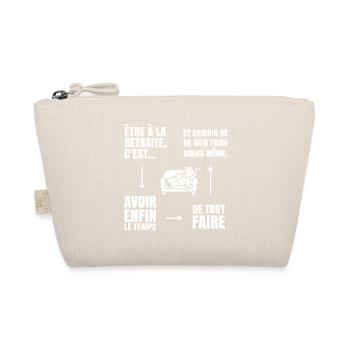 L'Art de ne Rien Faire (texte blanc) - Trousse biologique - nature - Devant