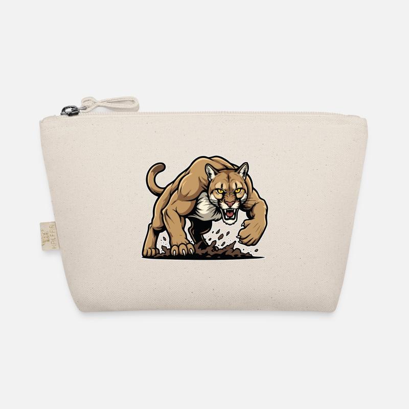 Cougar Berglöwe Wildmaskottchen Bio-Täschchen
