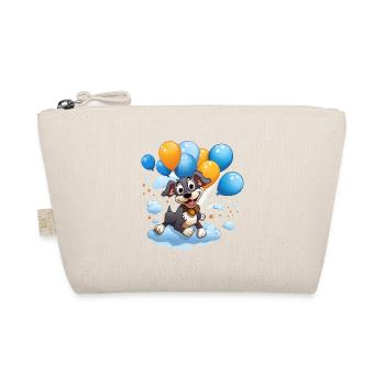 Balloon dog flying in clouds - Organic Pouch - nature - Front