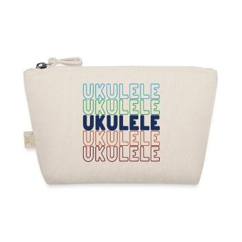 Ukulele typography - Bio-Täschchen - Natur - Vorne