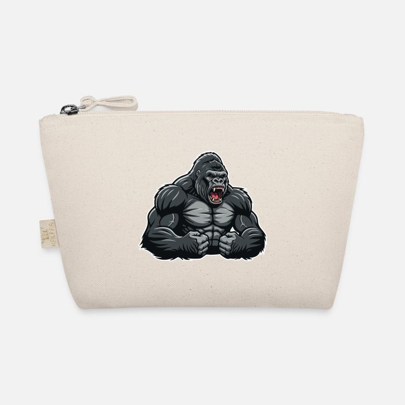 Gorille Musclé Colère Logo Mascotte Gorilla Trousse biologique