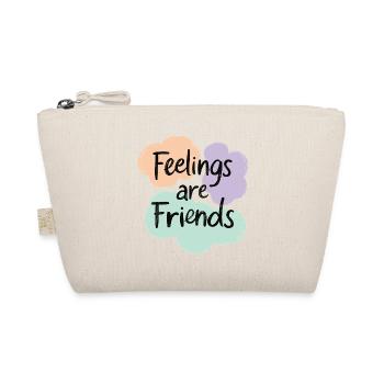 Feelings are Friends Mental Health Statement - Organic Pouch - nature - Front