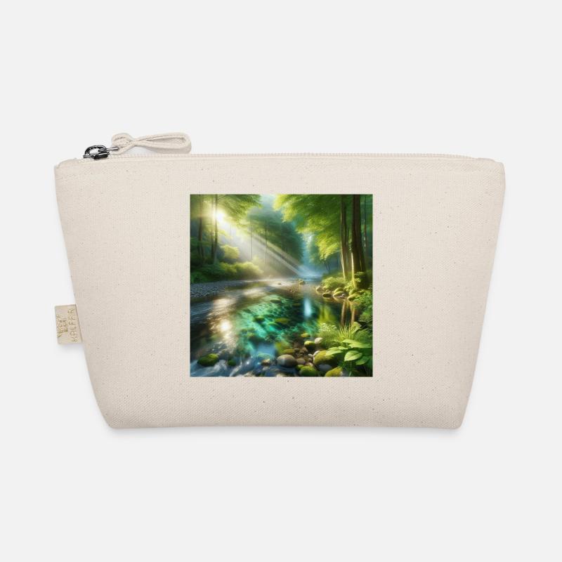 Sunshine in a forest stream Organic Pouch
