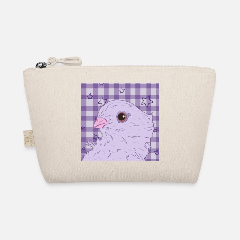 pretty pink purple dove Organic Pouch