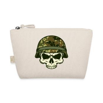 Combat Skull Camouflage Skull Military Helmet - Organic Pouch - nature - Front