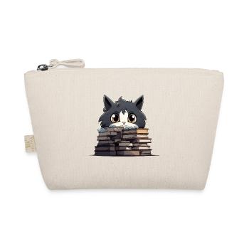 Kittens over stacks of books - Organic Pouch - nature - Front