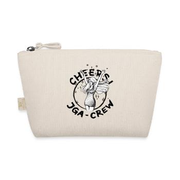 JGA: Tanzende Frau - Cheers Illustration - Bio-Täschchen - Natur - Vorne