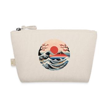 Vague Fuji au Soleil Rouge - Trousse biologique - nature - Devant