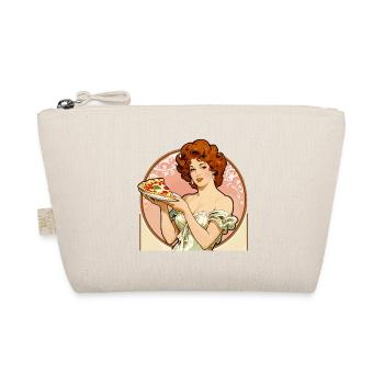 Pizza-Girl vintage Pin-Up dans le style Art nouveau - Trousse biologique - nature - Devant