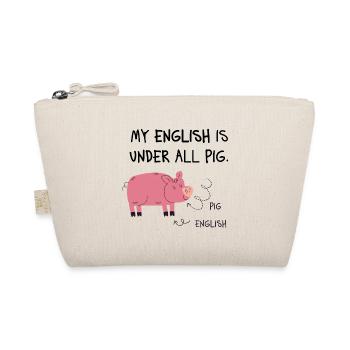 Cartoon anglais cochon Schwein - Trousse biologique - nature - Devant