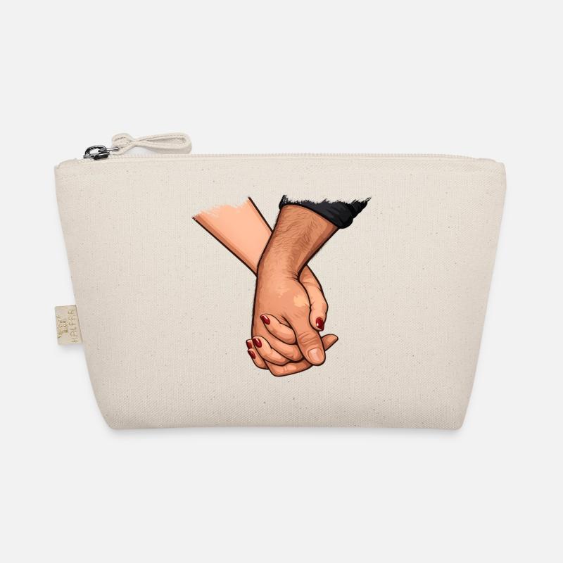 Holding hands Connected closeness Organic Pouch