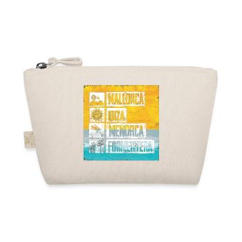 Balearic Islands Retro Stamp - Organic Pouch - nature - Front