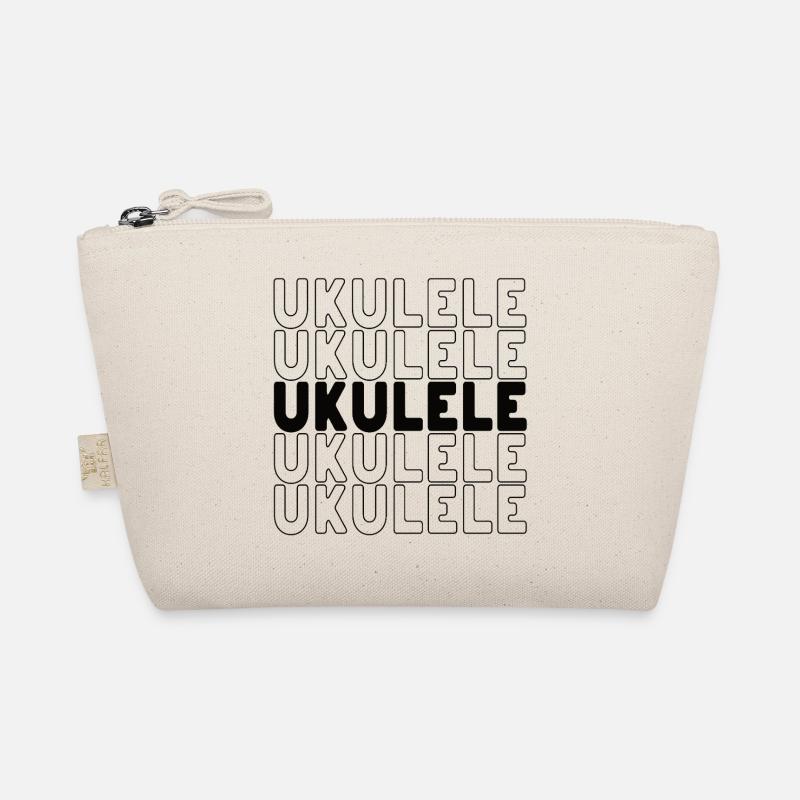 Ukulele typography Bio-Täschchen