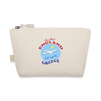 Goodbye England-Let´s go to Greece  - Organic Pouch - nature - Front