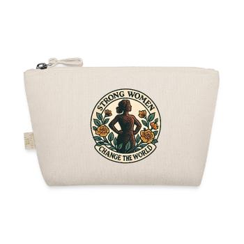 Strong women change the world - Organic Pouch - nature - Front