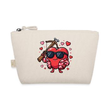 Funny Bowhunter Valentine's Day for Men - Organic Pouch - nature - Front