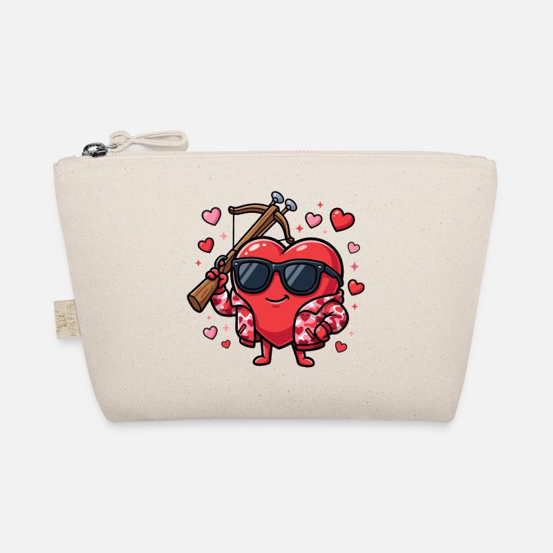 Funny Bowhunter Valentine's Day for Men Organic Pouch