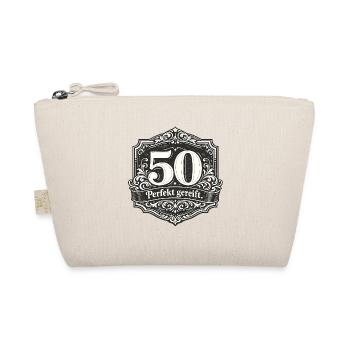 50 Perfekt Gereift Vintage Abzeichen - Bio-Täschchen - Natur - Vorne