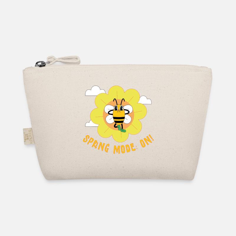 Spring Mode On – Cheerful Spring Motif Organic Pouch