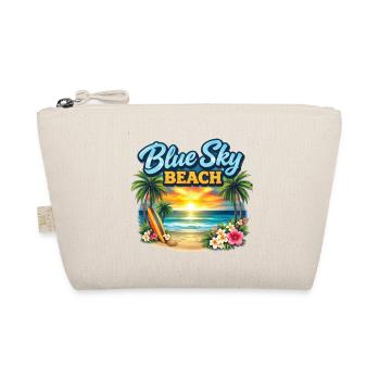 Blue Sky Beach Sonnenuntergang - Bio-Täschchen - Natur - Vorne