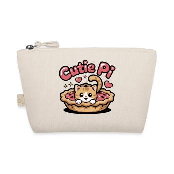 Cutie Pi Cat - Organic Pouch - nature - Front