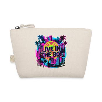 80s Retro Neon Party - Bio-Täschchen - Natur - Vorne