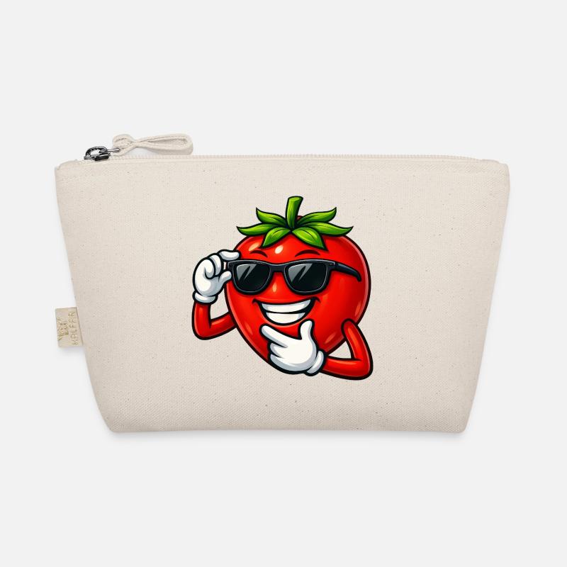 Coole Cartoon Tomate Comic Gemüse Spaß Bio-Täschchen