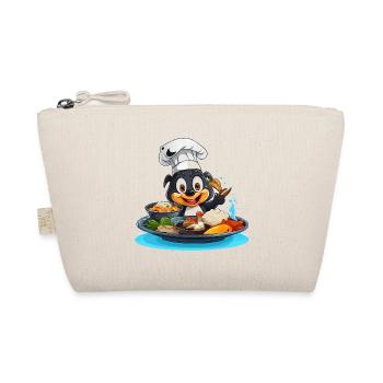 Cooking Dog Chef Cartoon - Organic Pouch - nature - Front