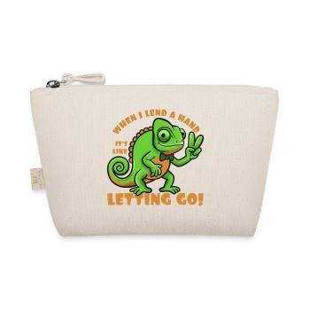 When I lend a hand its like two letting go! - Organic Pouch - nature - Front