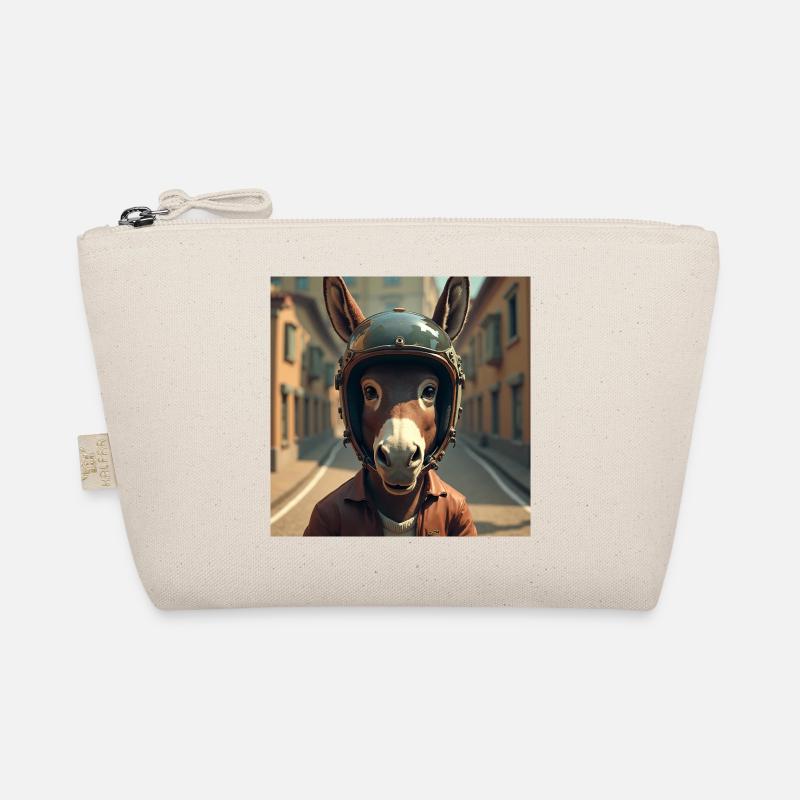 Biker donkey - Organic Pouch - nature