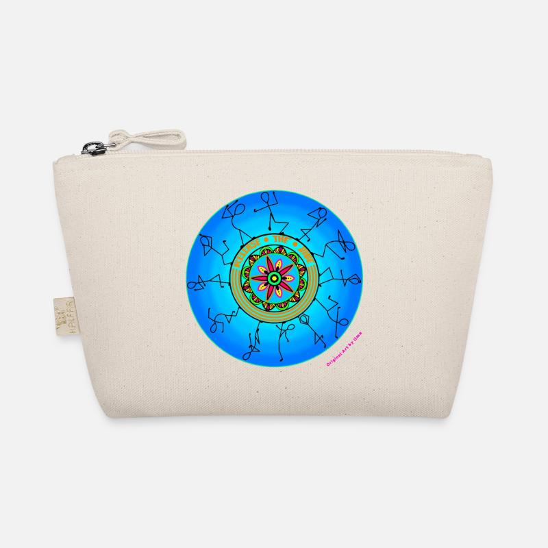 Release the Vibe - Handgezeichnetes Mandala Art - Bio-Täschchen - Natur