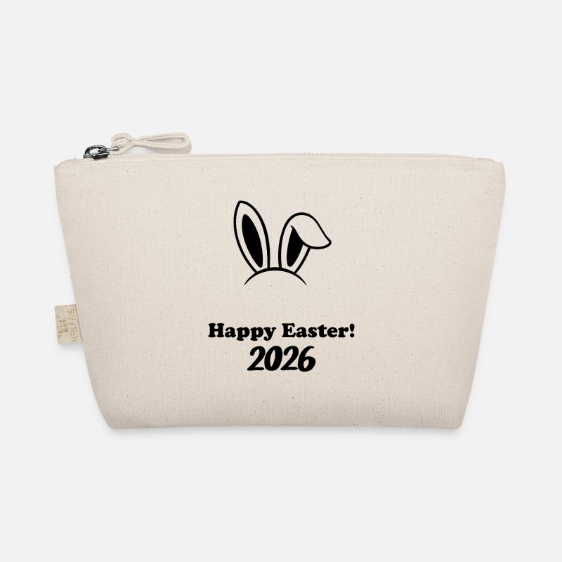 Happy Easter 2026 - Easter Bunny Design Organic Pouch