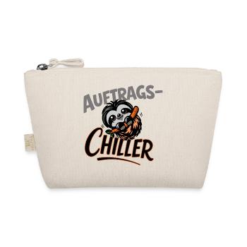 Auftrags Chiller Faultier Lustiges Büro Motiv - Bio-Täschchen - Natur - Vorne