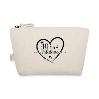 40 Ans Et Fabuleuse Cadeau Anniversaire Femme  - Trousse biologique - nature - Devant