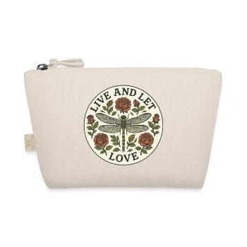 Live and Let Love Dragonfly Circle - Organic Pouch - nature - Front