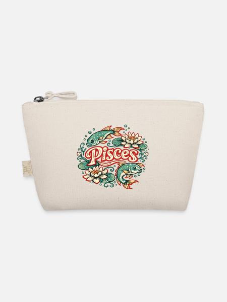 Tatouage vintage de poisson lotus en Poissons - Trousse biologique - nature - Devant