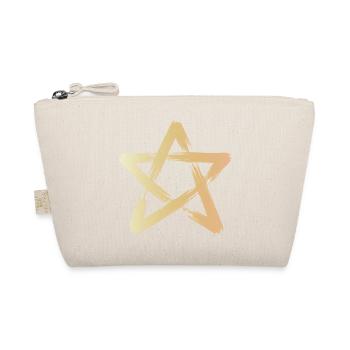 Gold Brush Star - Organic Pouch - nature - Front