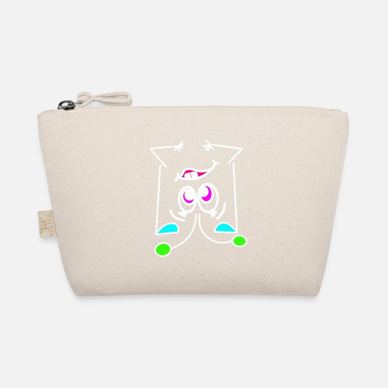 Neon-Mood Flip - Das Umdreh-Gesicht - Bio-Täschchen - Natur