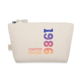 1986 Limited Edition Geburtstag - Bio-Täschchen - Natur - Vorne
