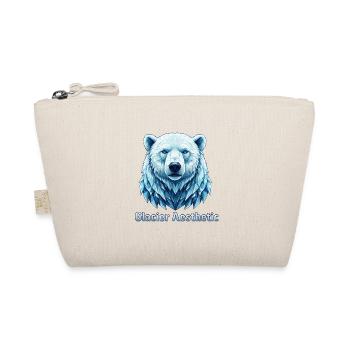 Polar Bear Glacier Aesthetic Polygon - Organic Pouch - nature - Front